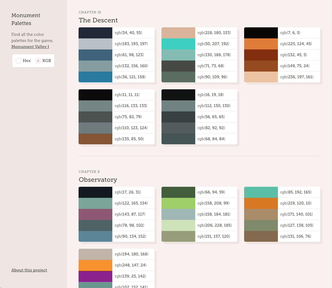 Monument Palettes gallery image