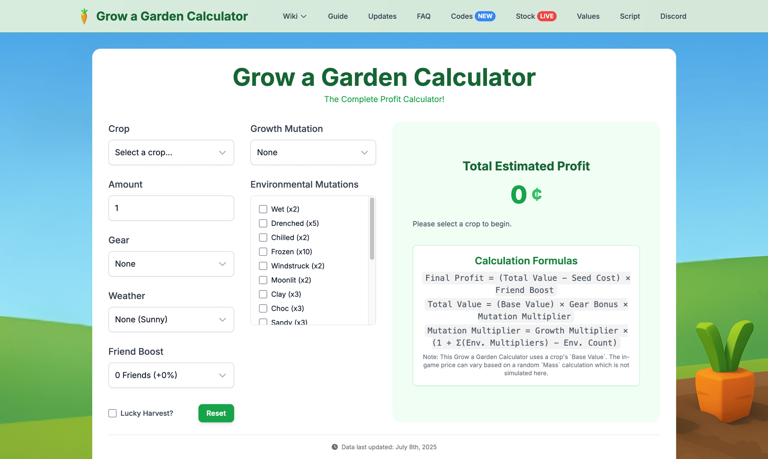 Grow a Garden Calculator gallery image