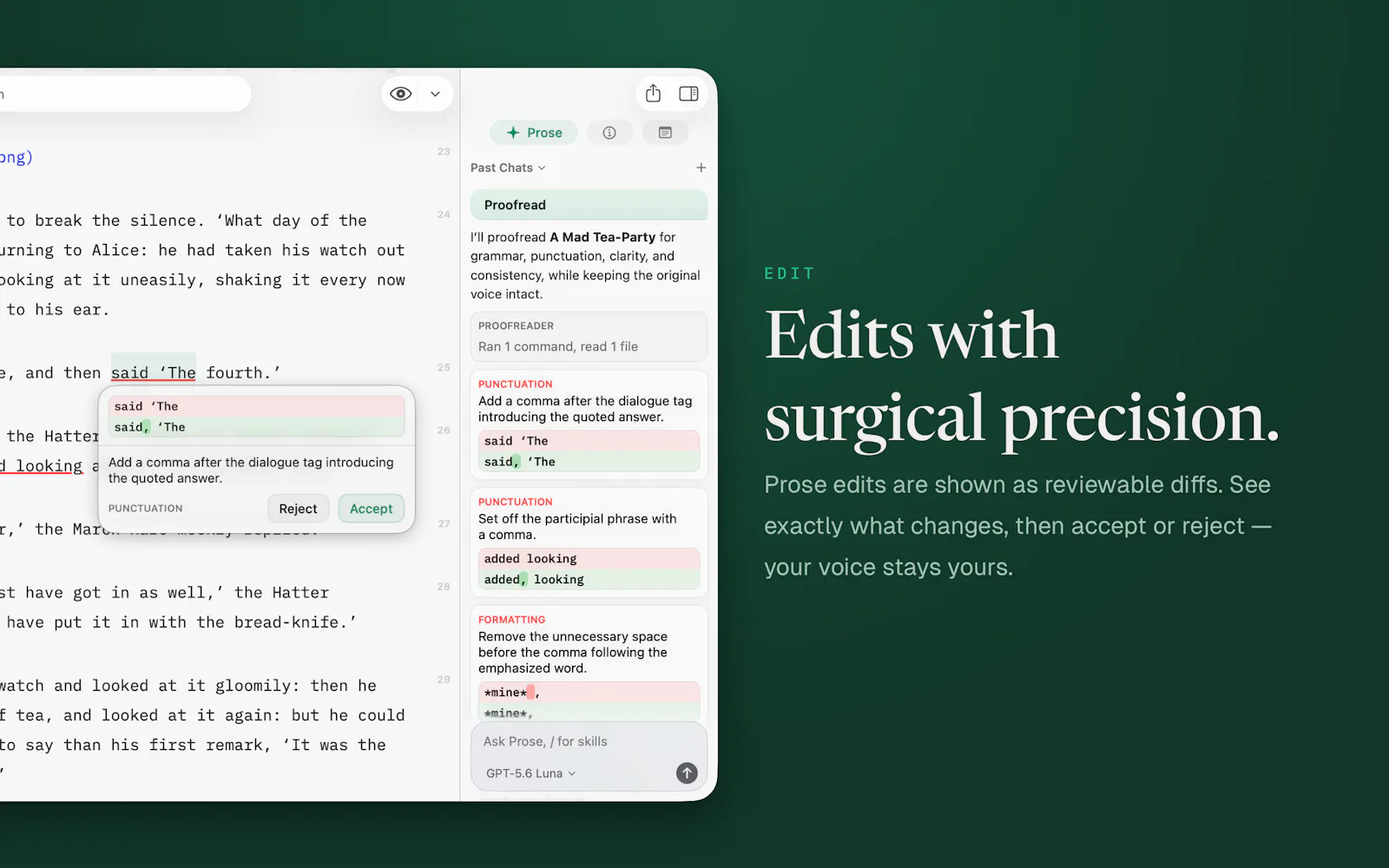 Pinery Prose screenshot 3