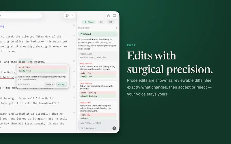 Pinery Prose screenshot 3
