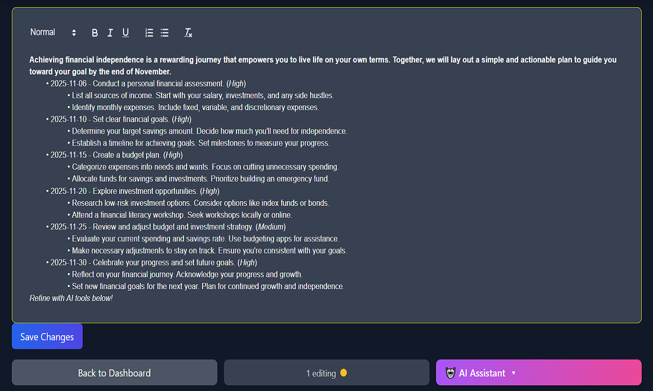 Reverse My Plan gallery image