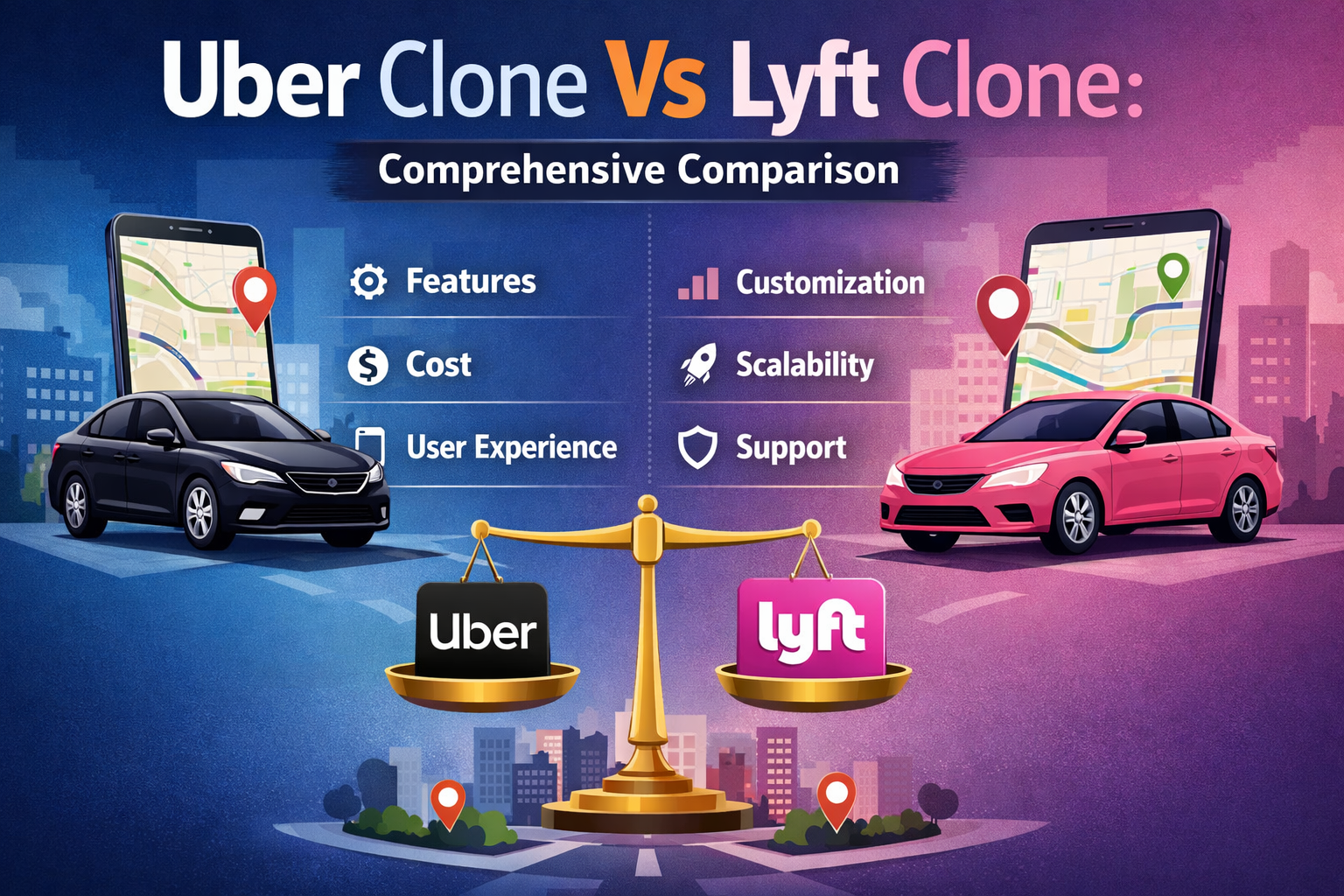 Uber vs Lyft Clone for Startups gallery image