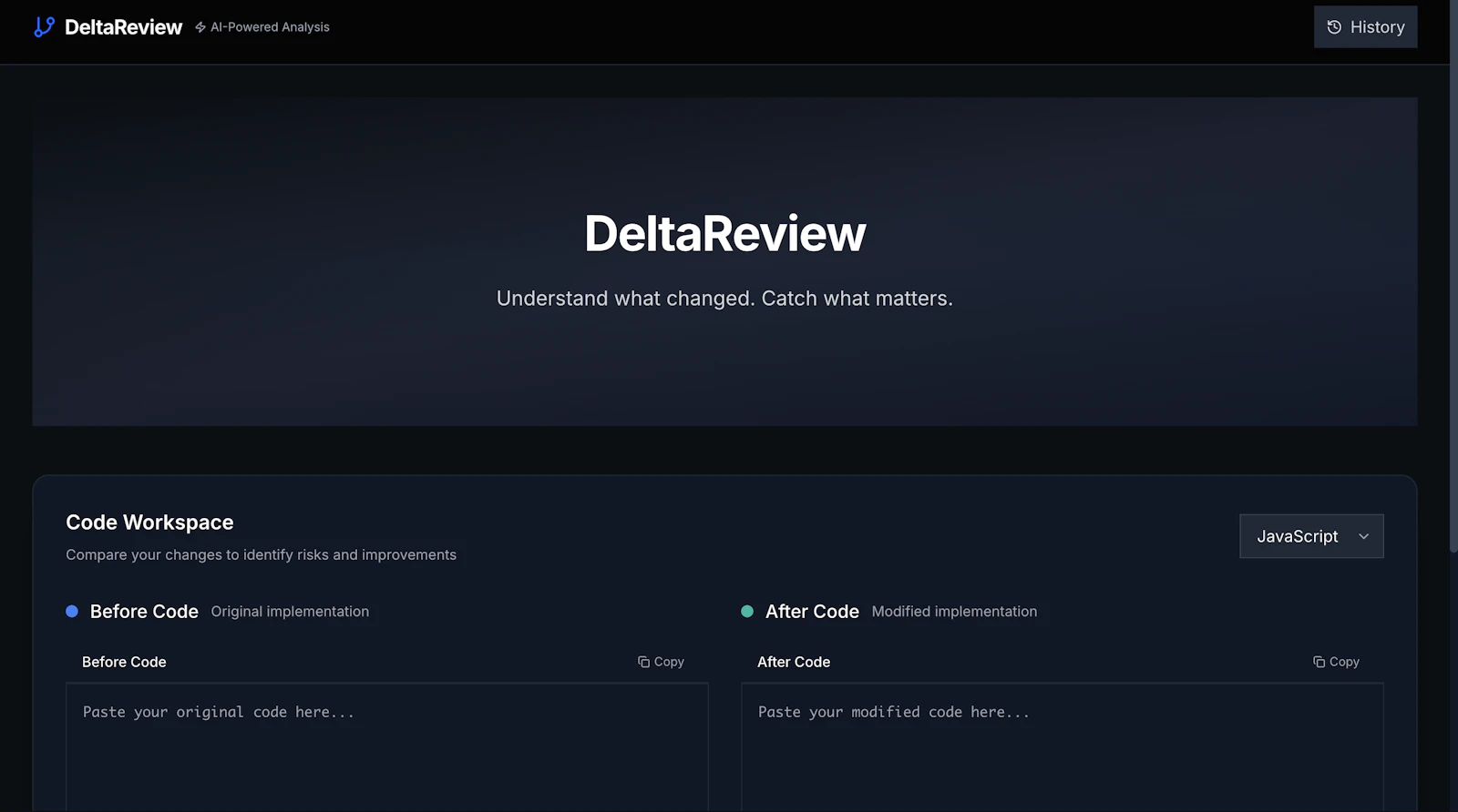 DeltaReview screenshot 1