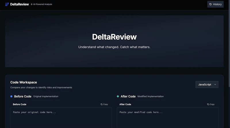 DeltaReview screenshot 1