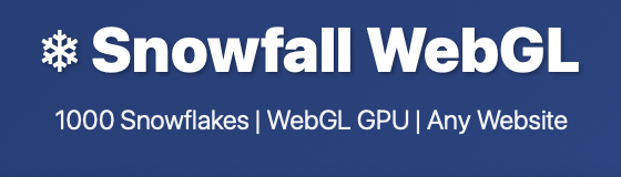 ❄ Snowfall WebGL gallery image