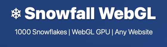 ❄ Snowfall WebGL gallery image