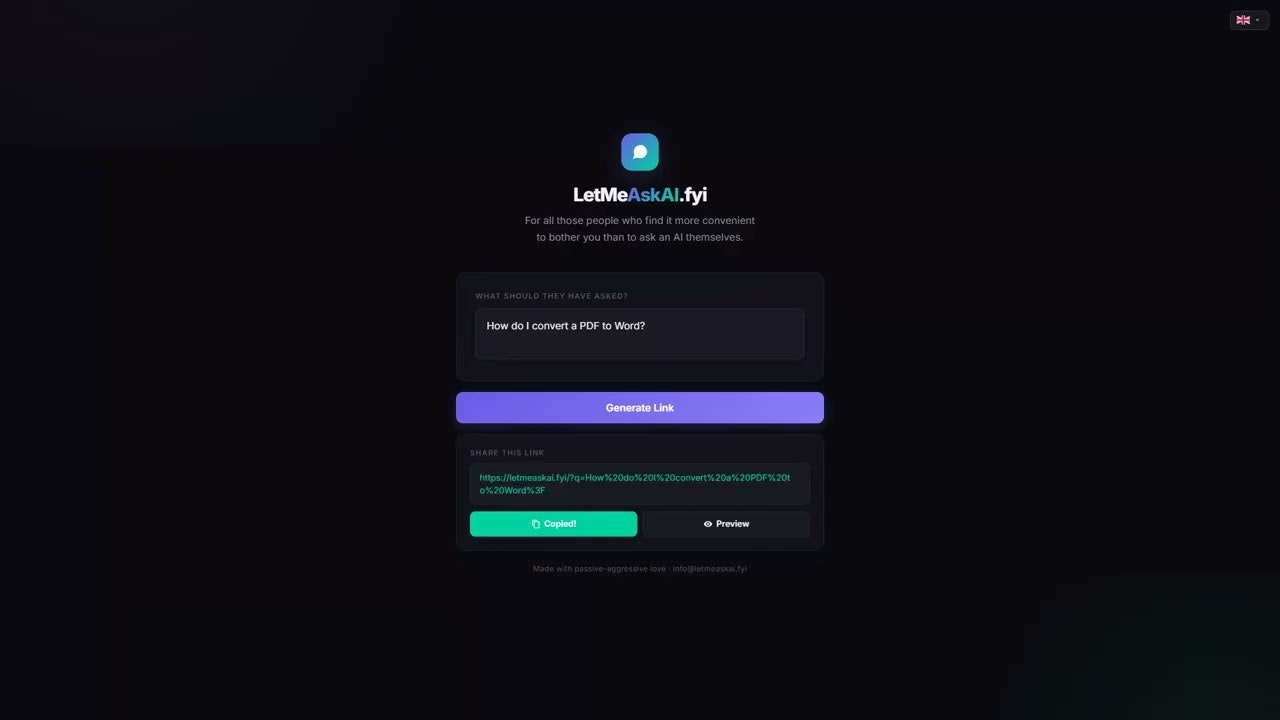 LetMeAskAI.fyi gallery image