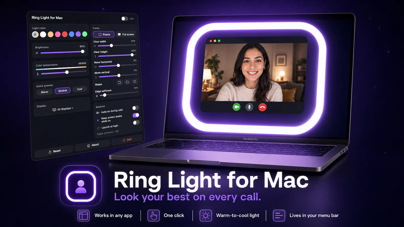 Ring Light for Mac screenshot 1
