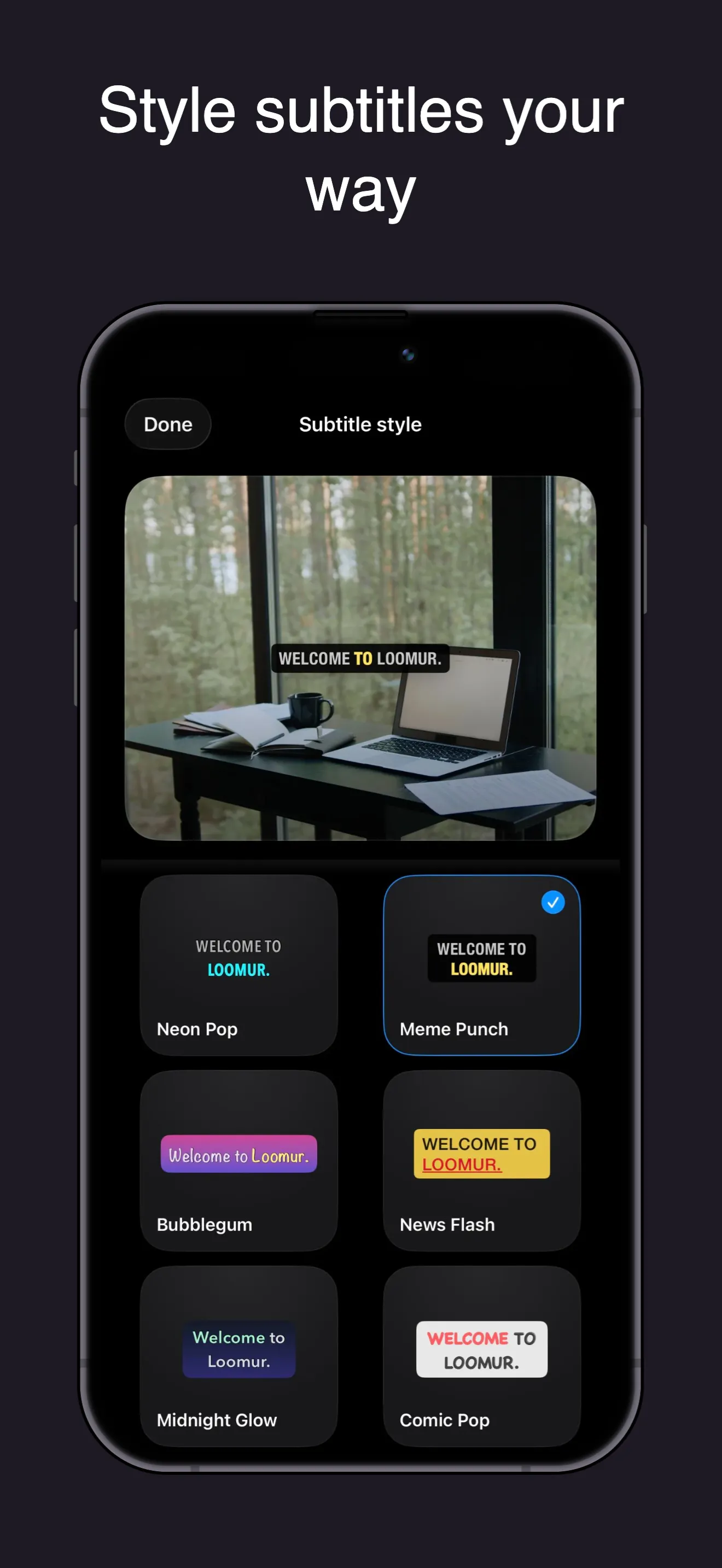 Loomur: AI Subtitles gallery image