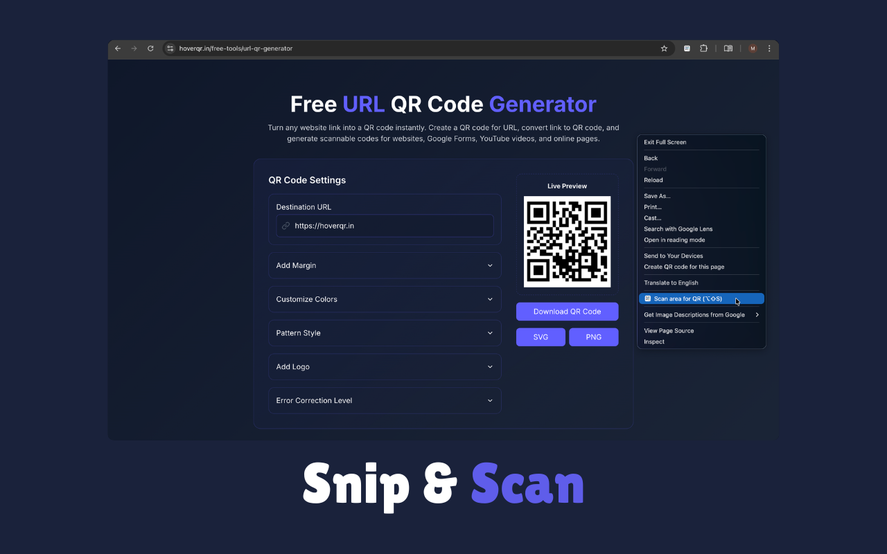 HoverQR gallery image