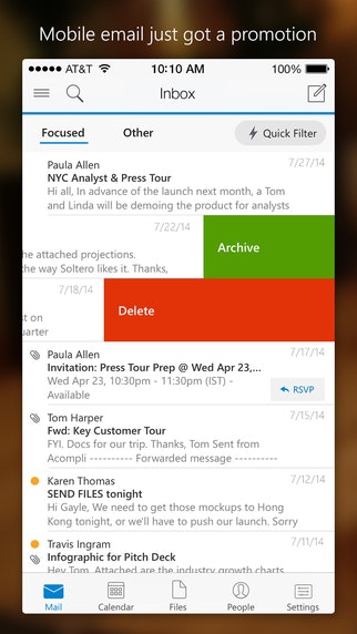 Microsoft Outlook for iOS gallery image