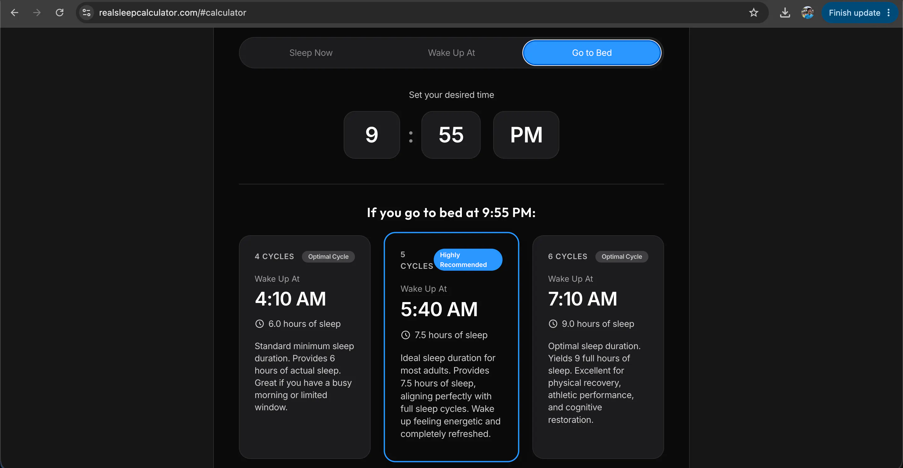Real Sleep Calculator gallery image