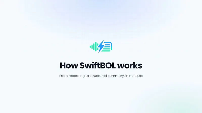 SwiftBOL screenshot 1 (video preview)