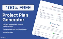 Project Plan Generator media 1
