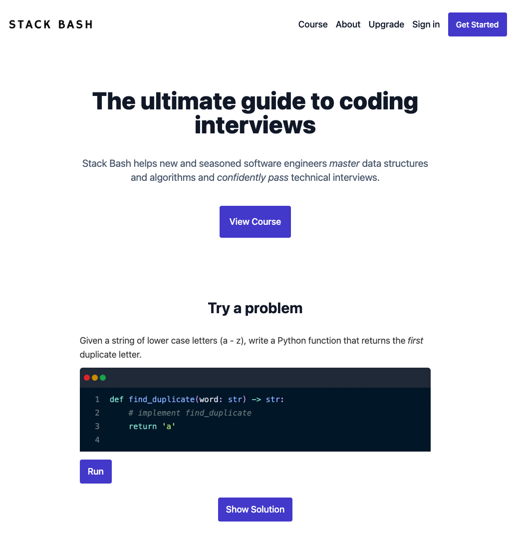 Stack Bash gallery image