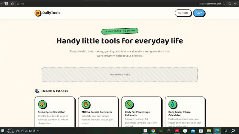 DailyTools screenshot 2