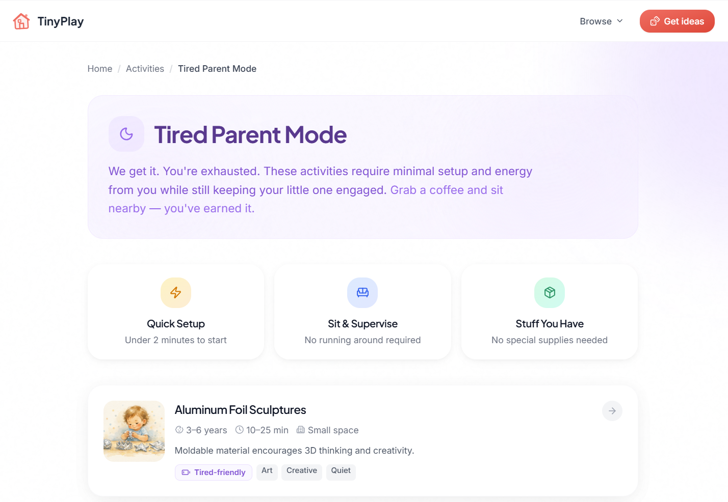 TinyPlay - Screenshot 3 showing product features and functionality