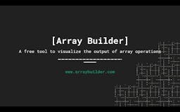 Array Builder media 1