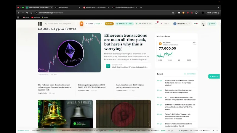 The Orderbook  screenshot 1 (video preview)