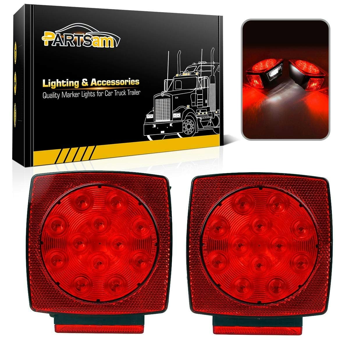 Partsam led trailer lights