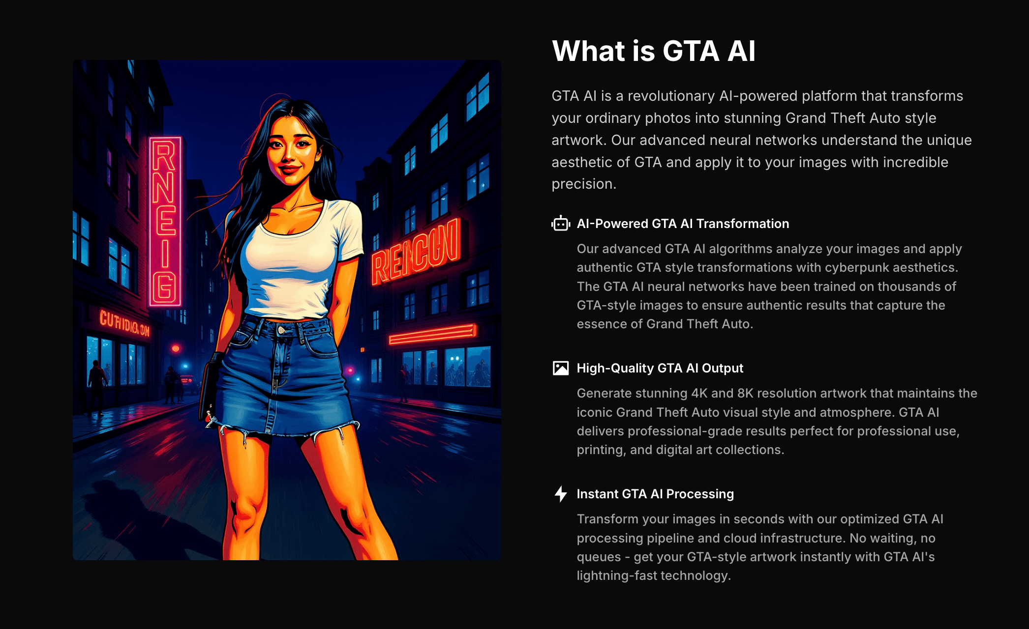 وسائط GTA AI - أداة مجانية لتحويل صورك إلى نمط GTA 2