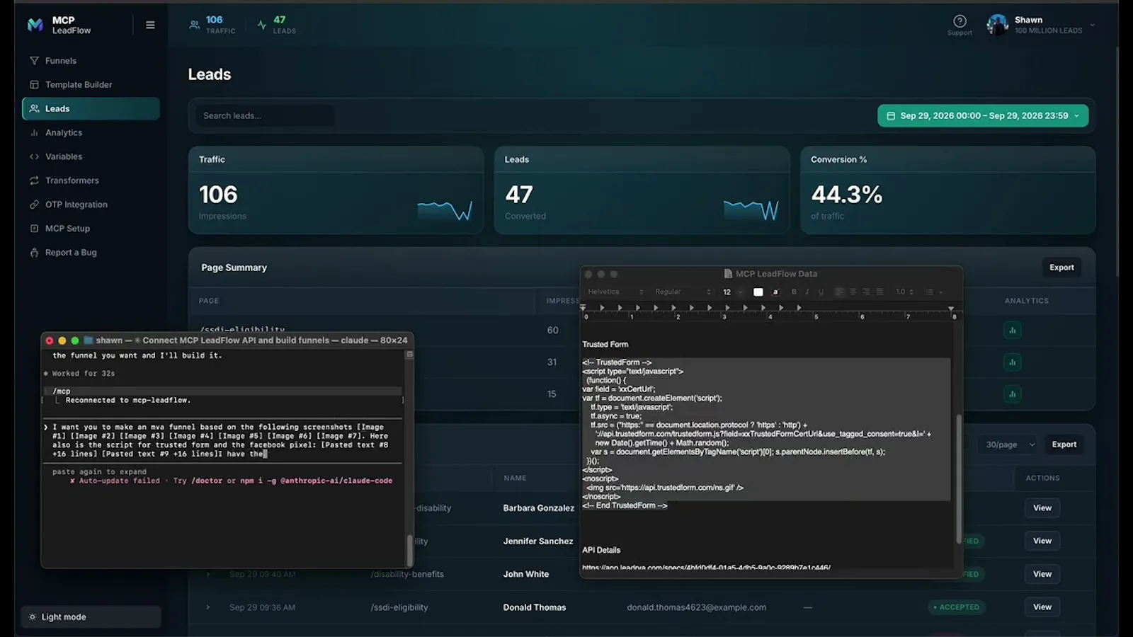 MCP LeadFlow screenshot 1 (video preview)