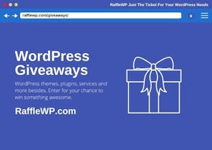 RaffleWP Giveaways For WordPress Users gallery image