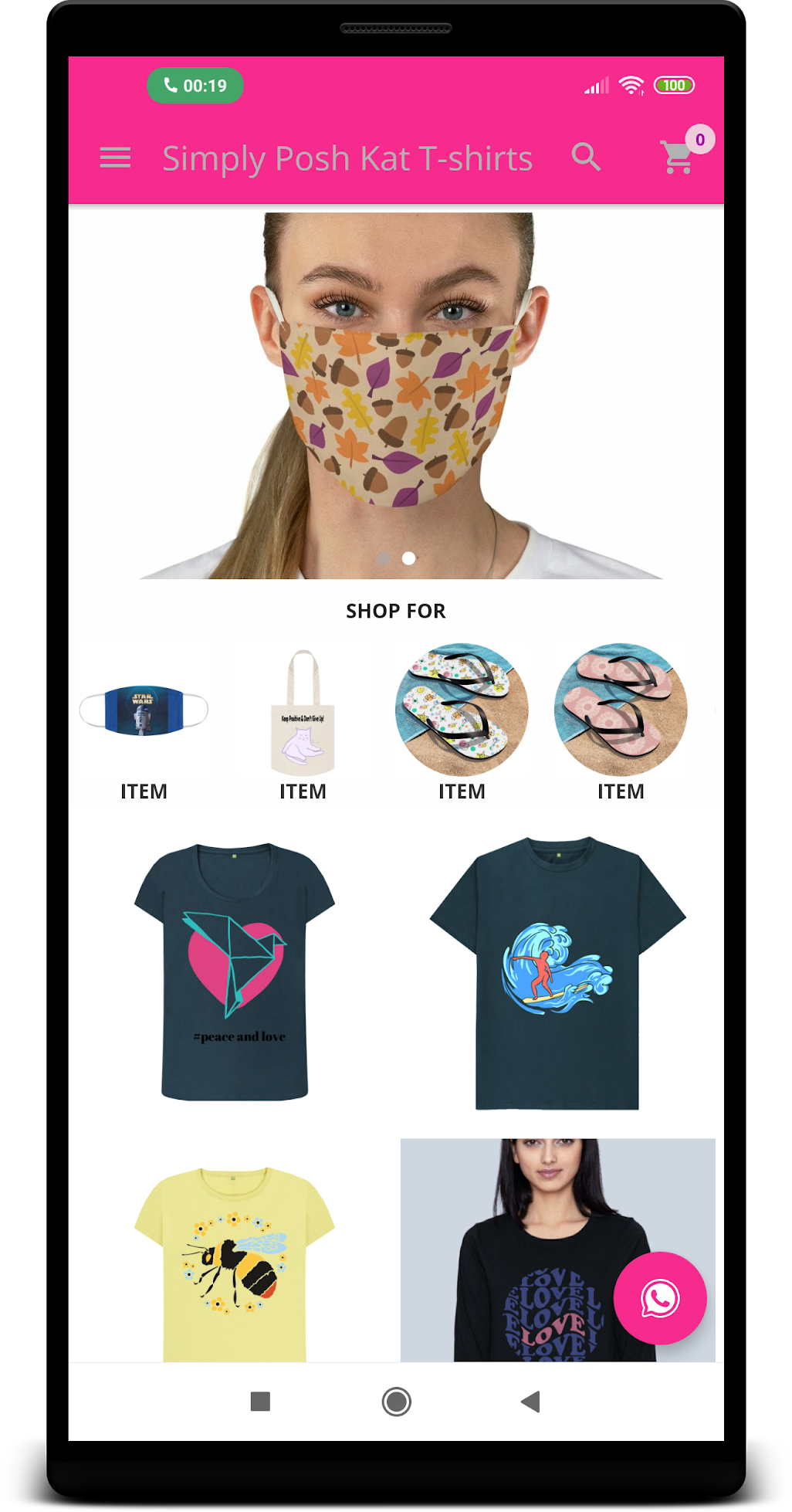 Simply Posh Kat T-shirts Mobile App