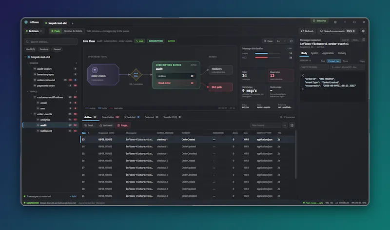 inFlows - Azure ServiceBus Explorer screenshot 1