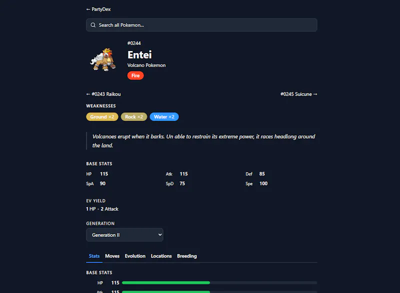 PartyDex screenshot 2