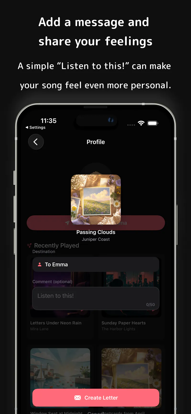 SongLetter screenshot 3