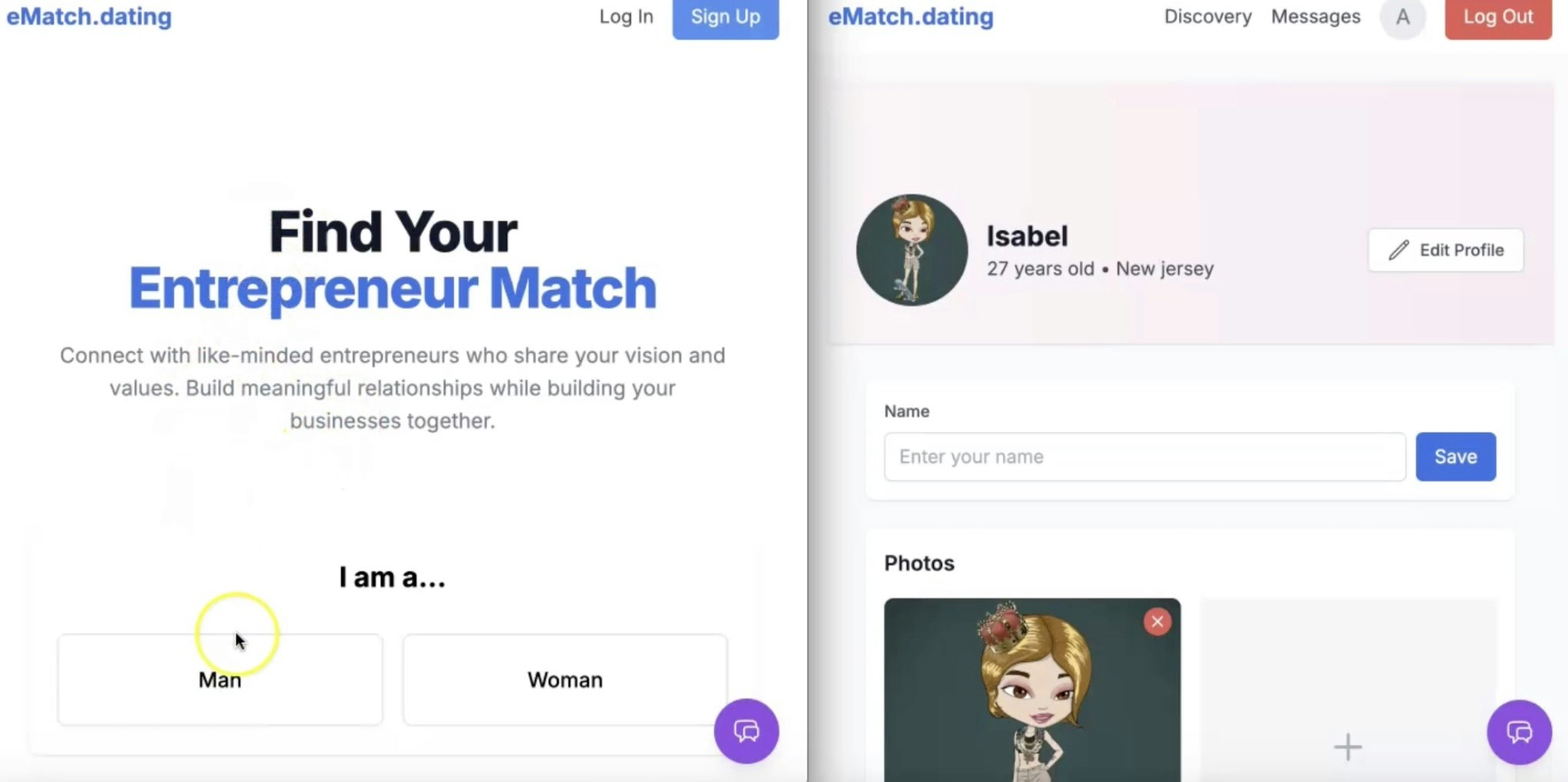Dating App Template gallery image