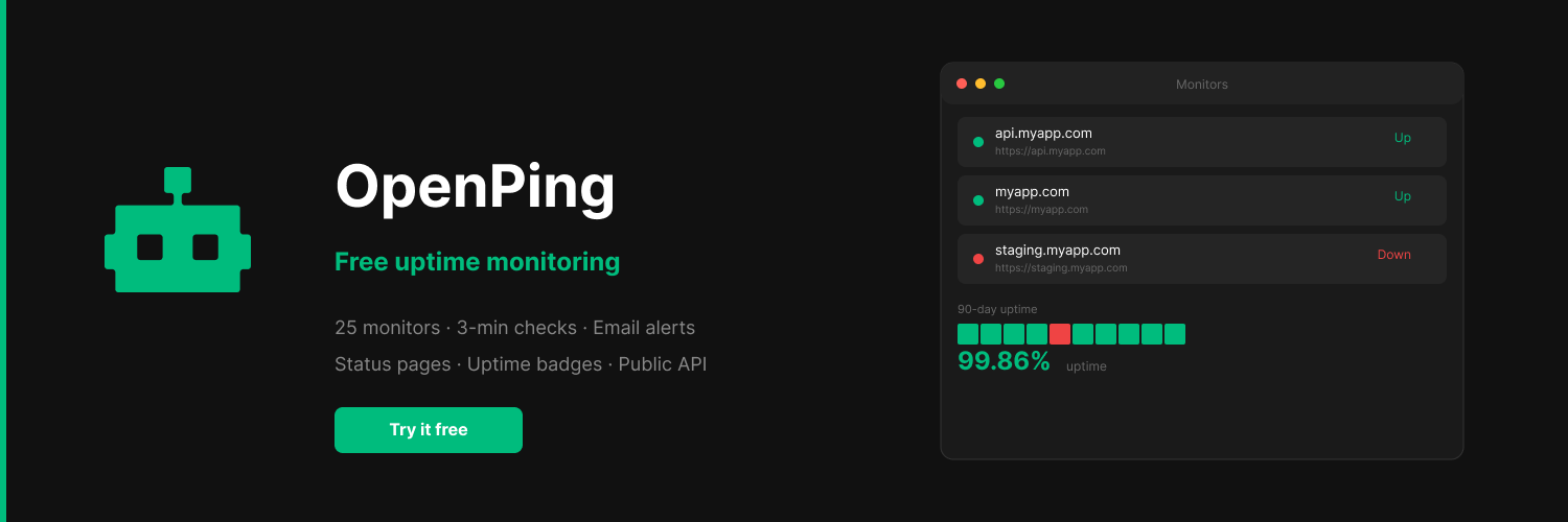 OpenPing gallery image