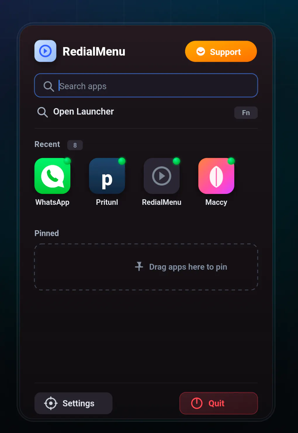 RedialMenu gallery image