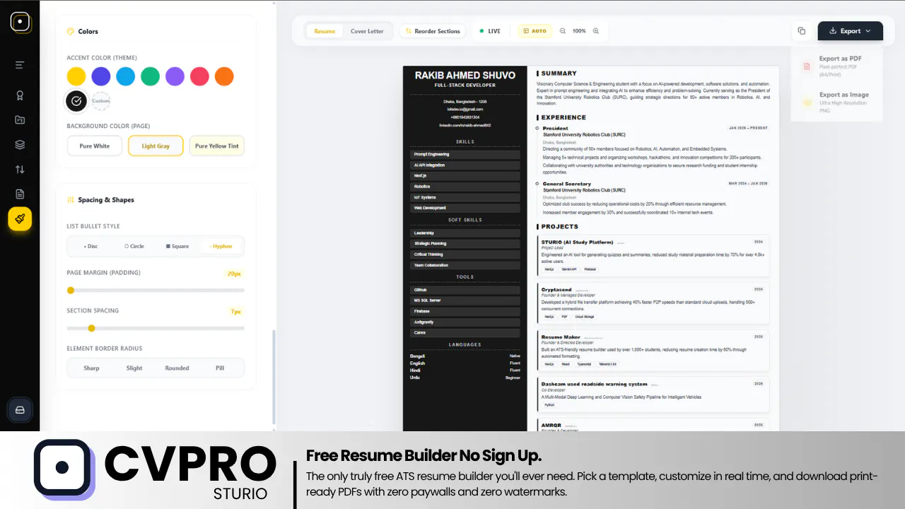 CV PRO gallery image