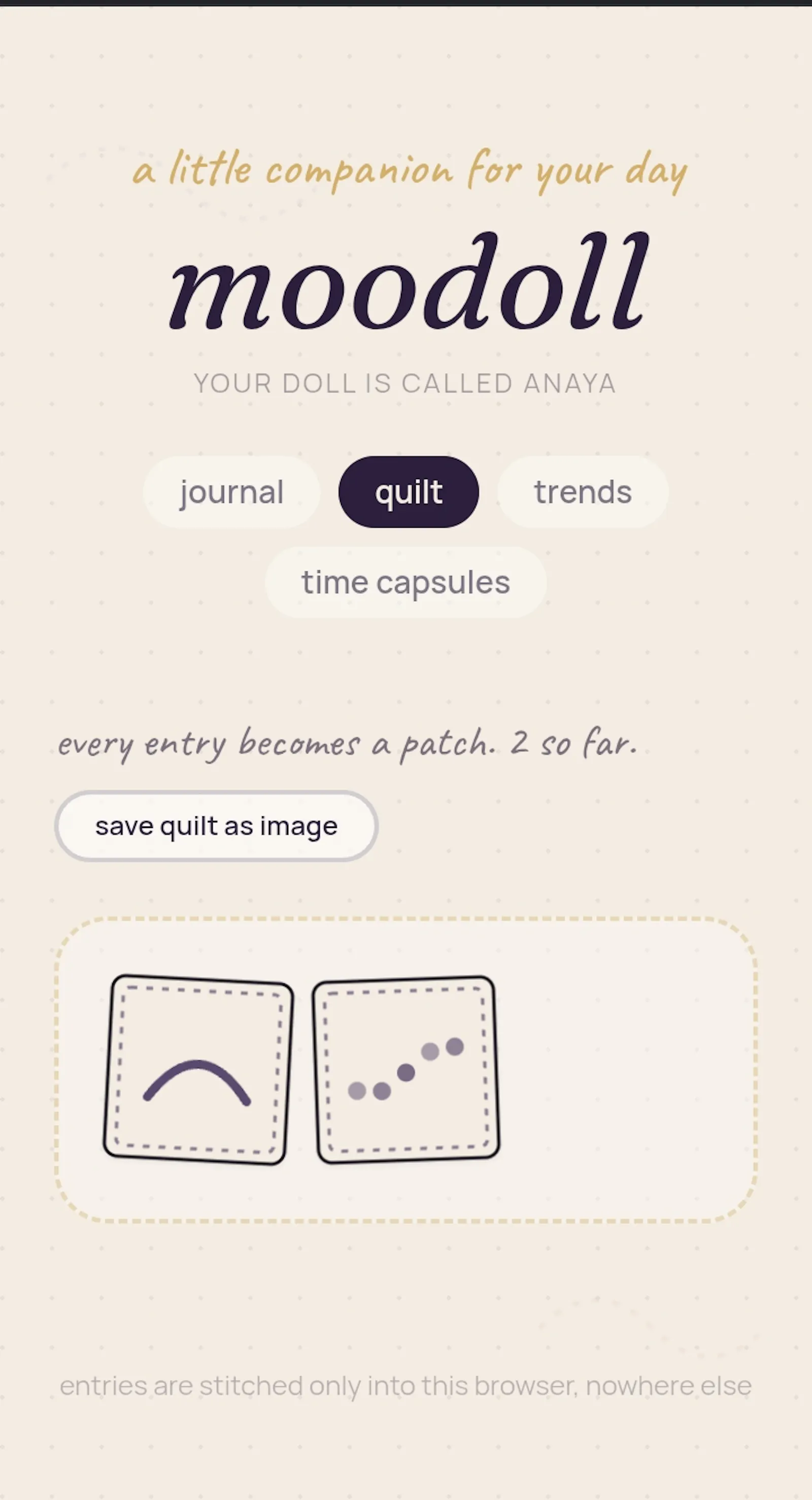 Moodoll: a little companion for your day screenshot 8