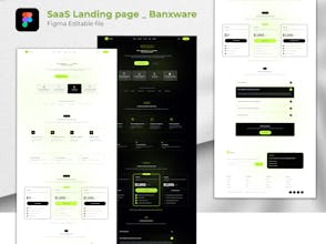 Banxware SaaS Landing Page Template gallery image