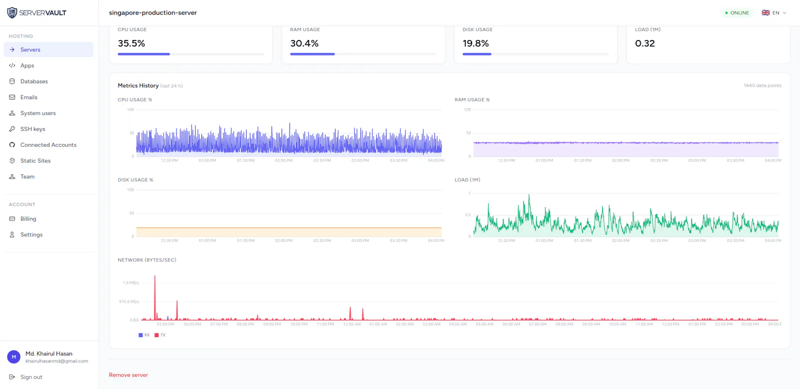 ServerVault screenshot 1
