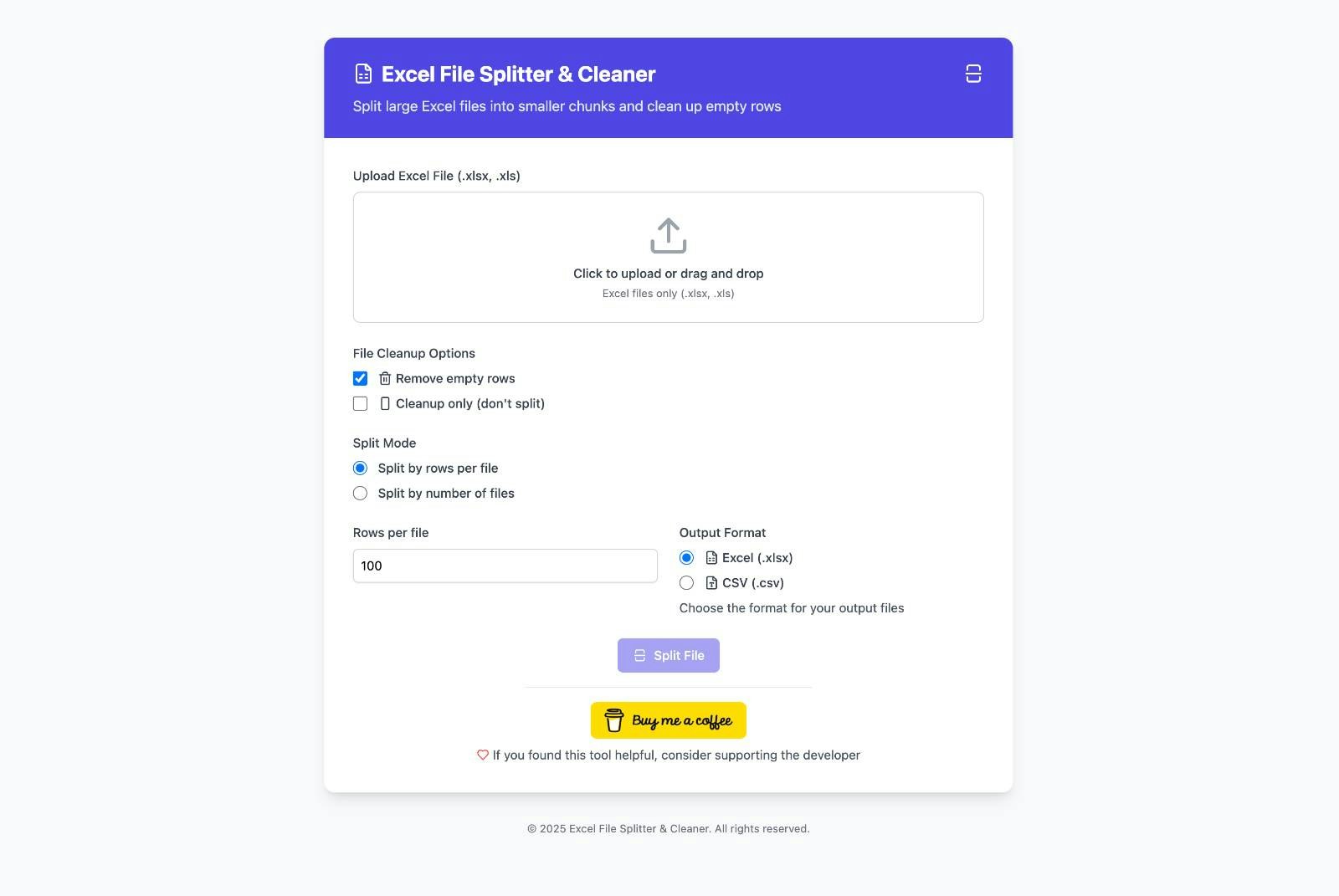 Excel File Splitter gallery image