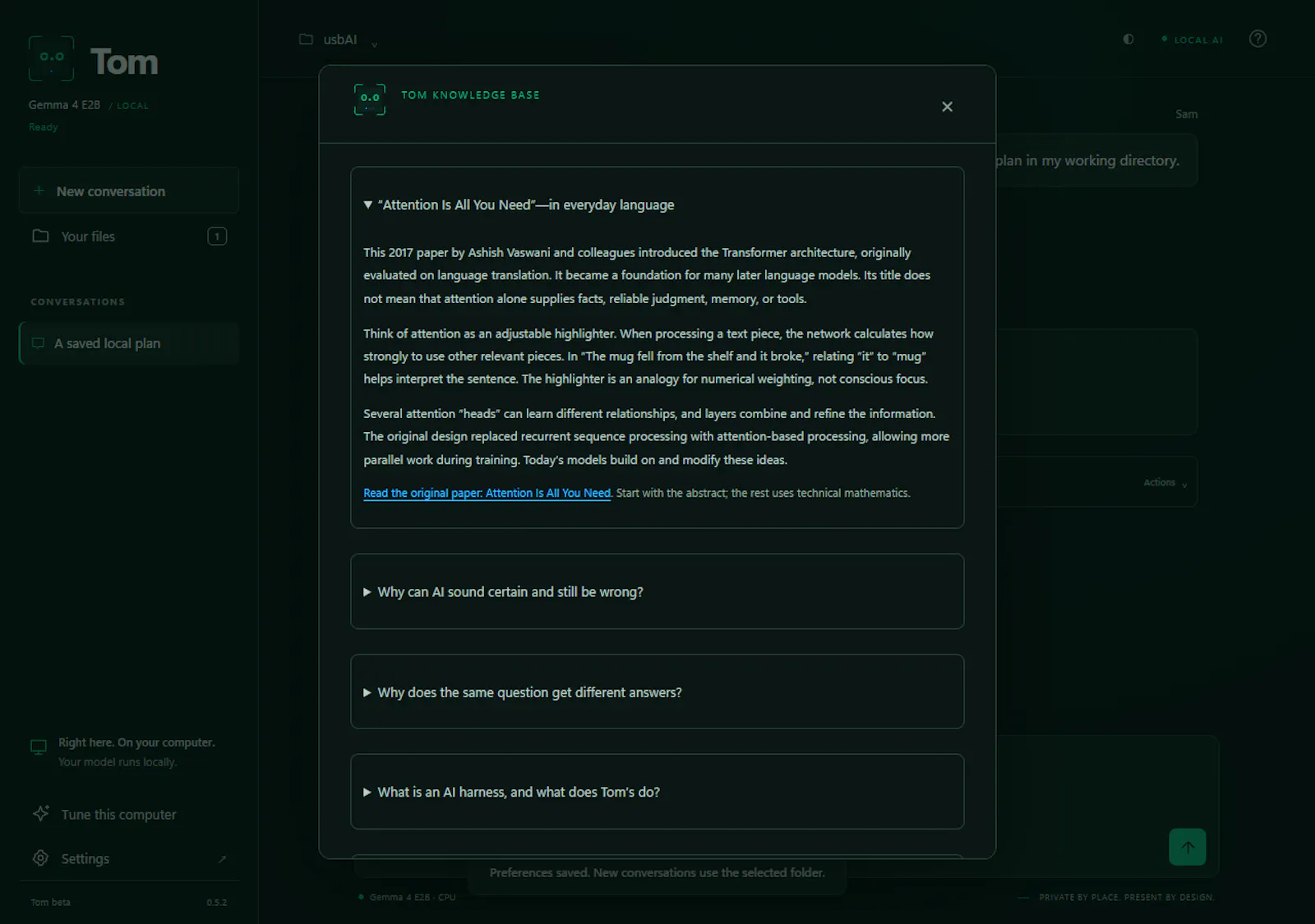 Tom screenshot 1