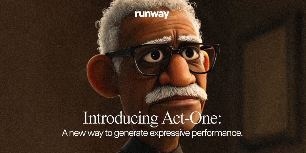 startuptile Runway Act-One-Generate expressive character performances with video inputs