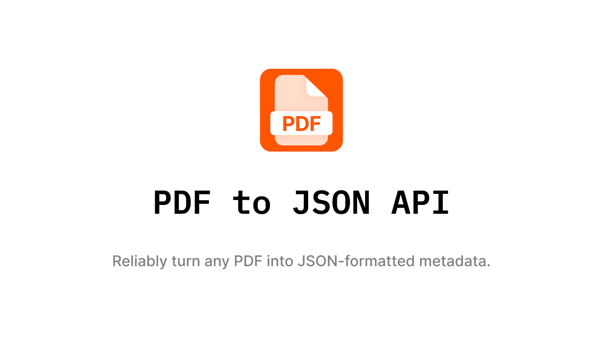 PDF to JSON API gallery image