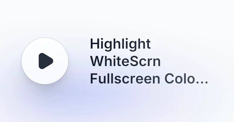 WhiteScreen screenshot 1