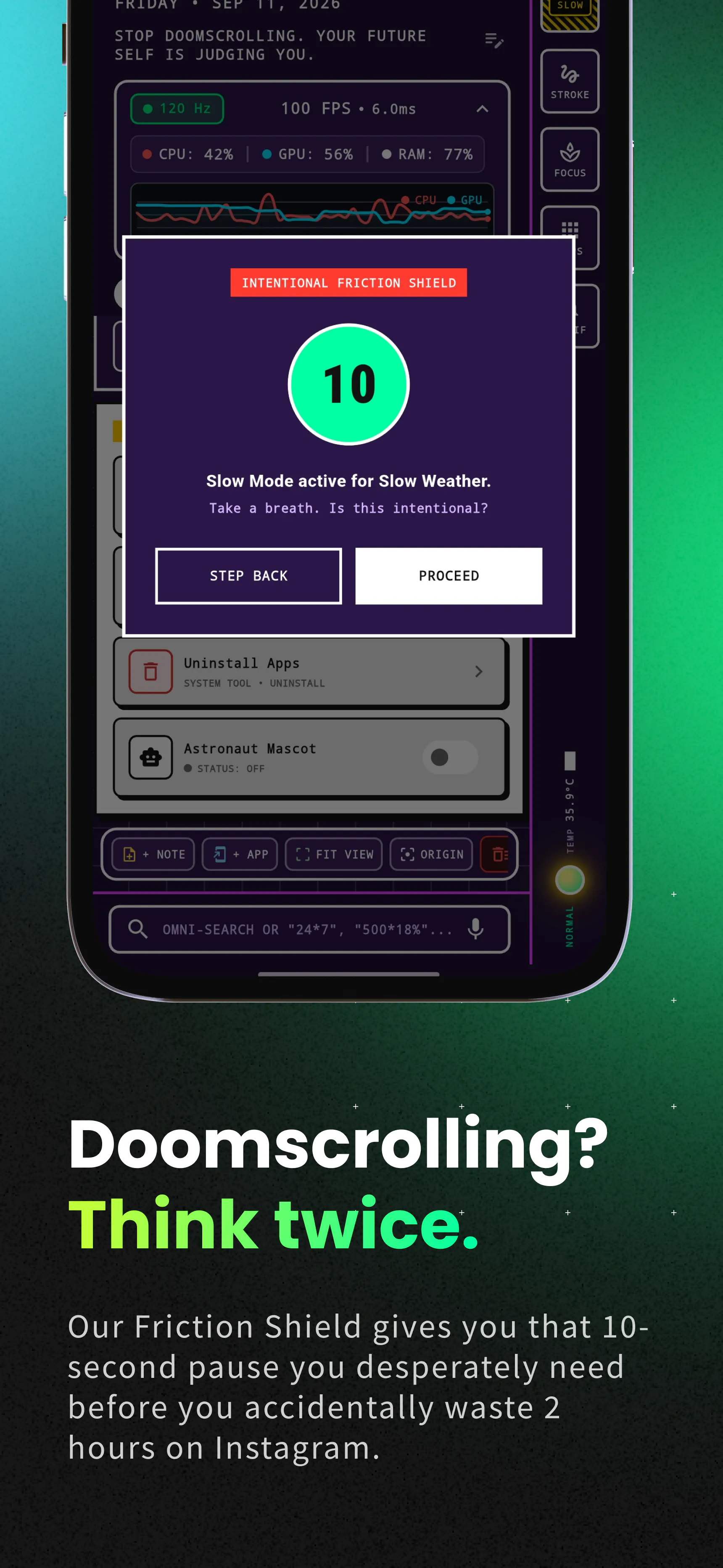 Slow Launcher: 3D Homescreen. gallery image