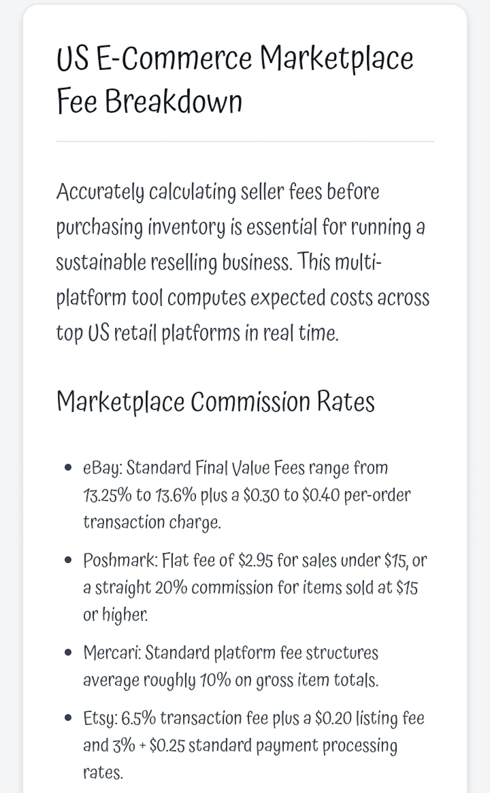 Reseller Fee Calculator screenshot 4