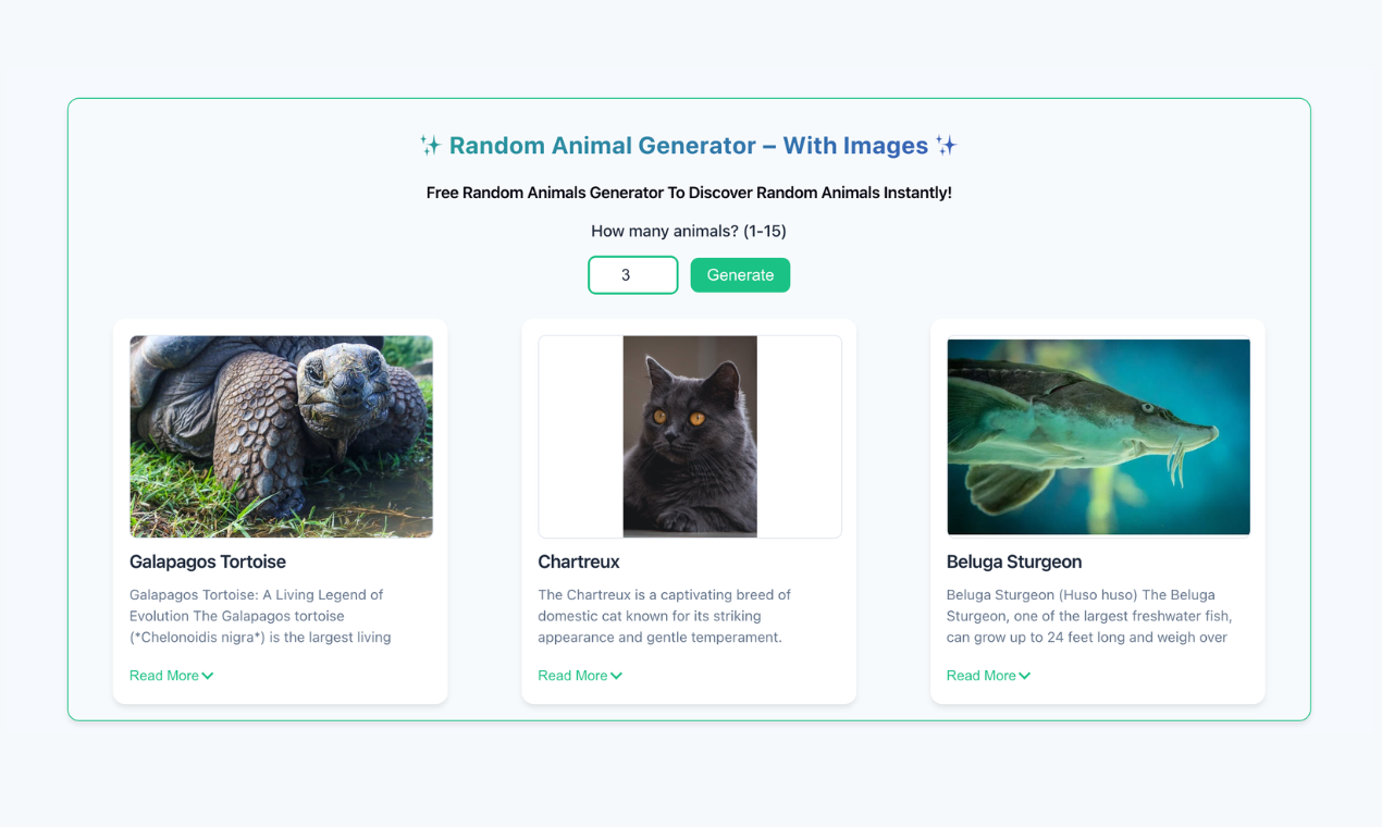 Random Animal Generator gallery image