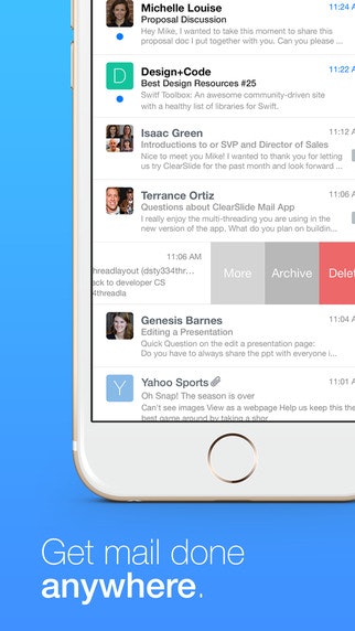 ClearSlide Mail with video mail gallery image