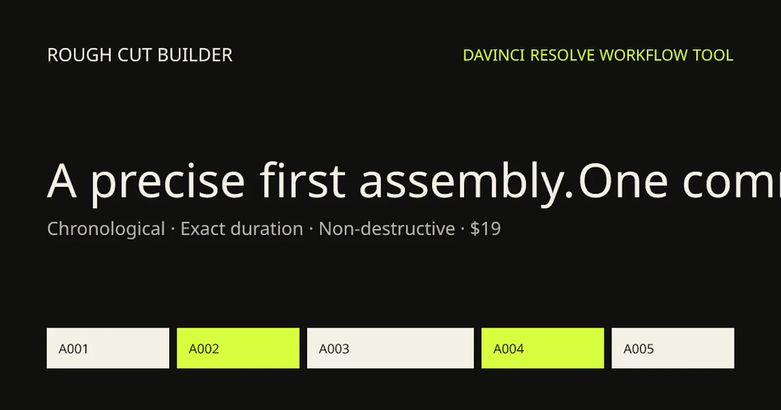 Rough Cut Builder screenshot 3