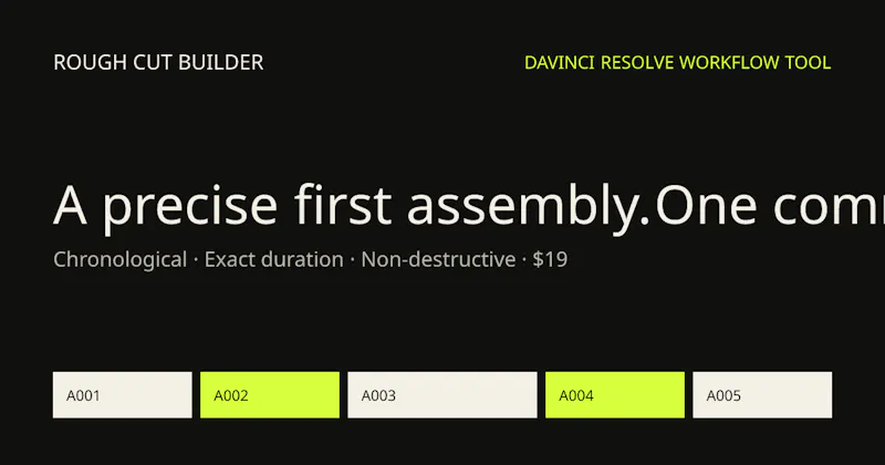 Rough Cut Builder screenshot 3