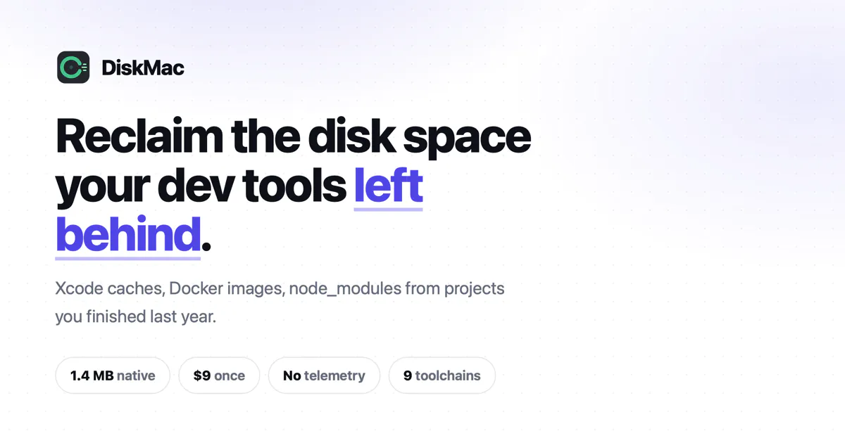 DiskMac - Reclaim  disk space gallery image